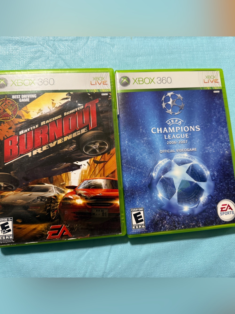 Xbox 360 Burnout Revenge & UEFA Champions League (Blue) -